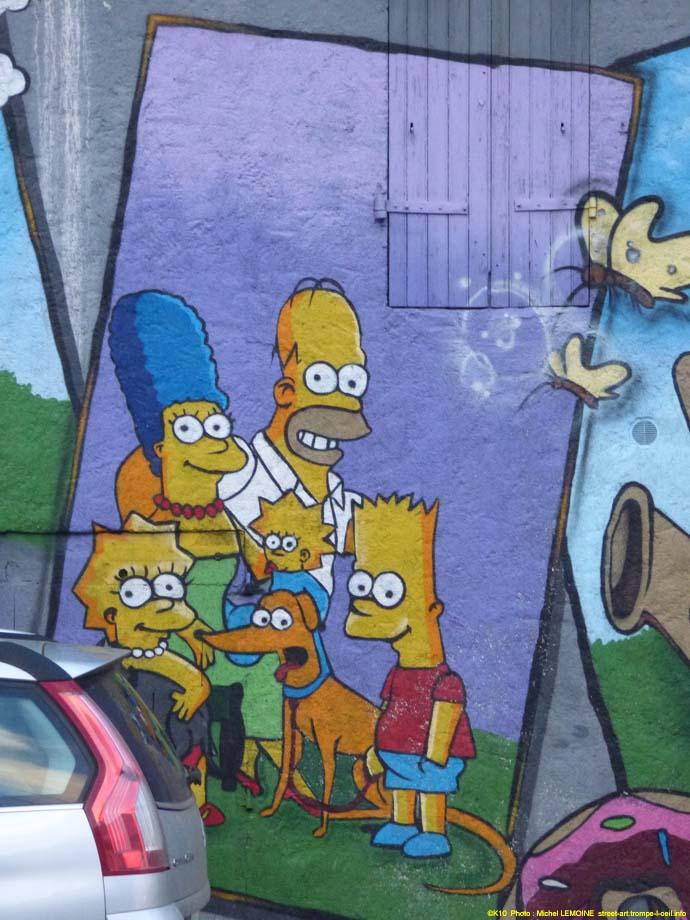 Le mur des Simpson