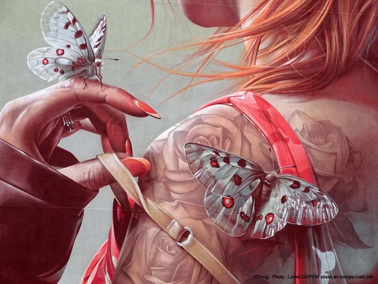 Belle et papillons