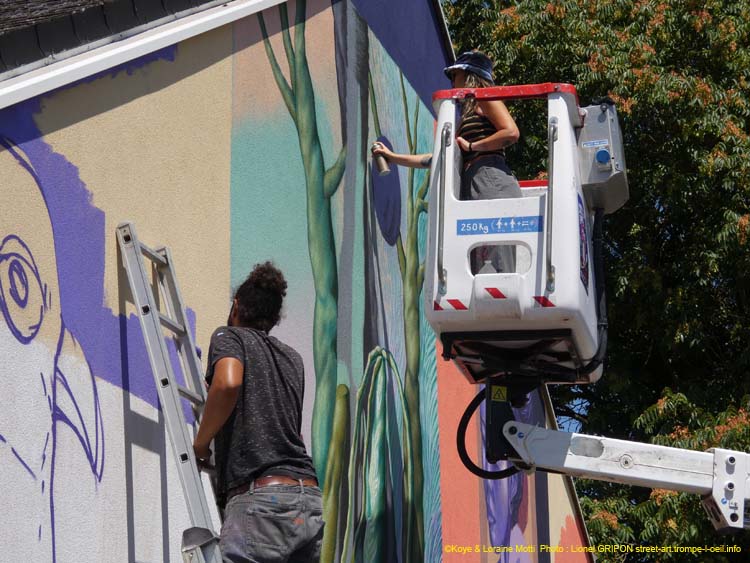 Perruches et végétaux