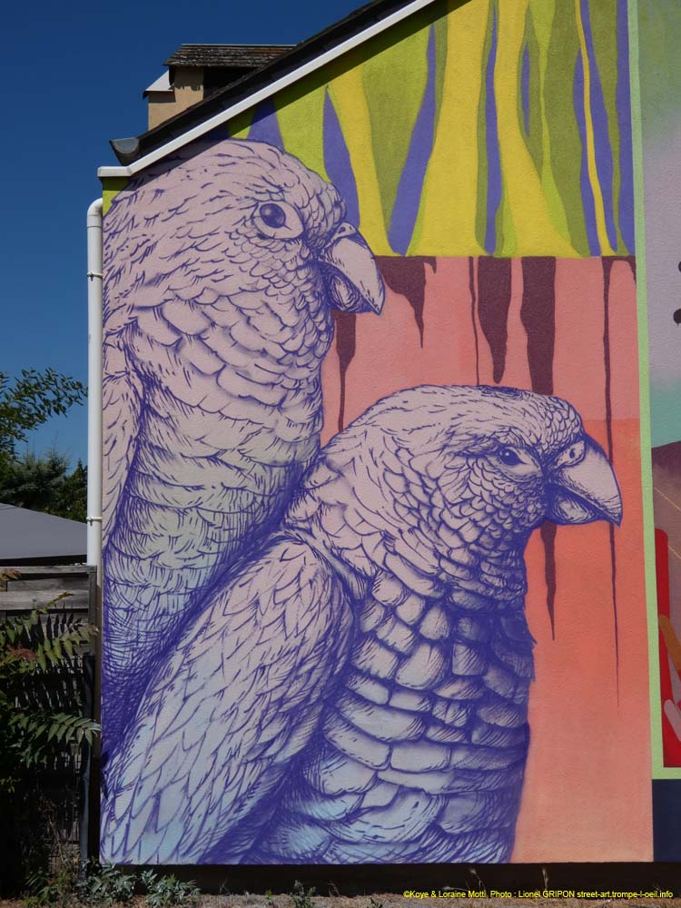 Perruches et végétaux