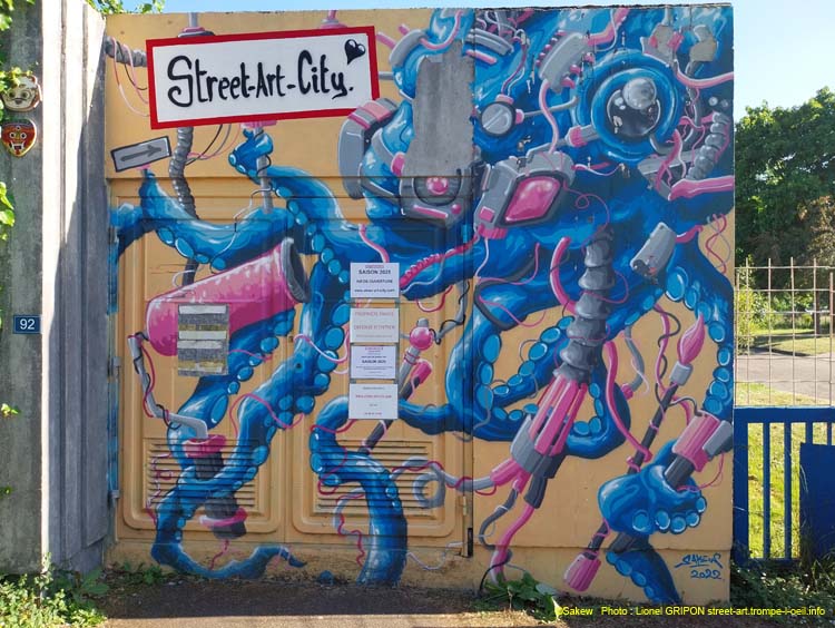 Pieuvre bleue