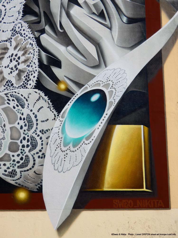 Papillon en dentelle
