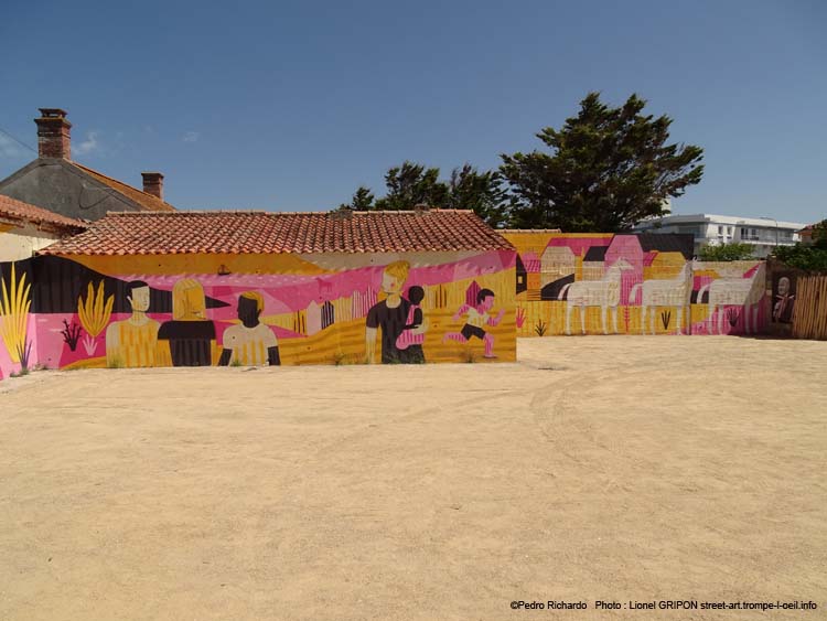 Plage colorée