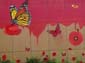 Coquelicots et papillons