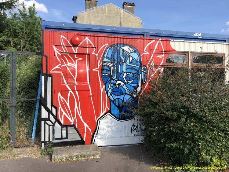 Homme bleu