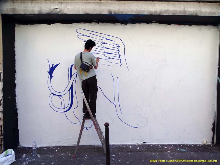 Tigre ailé et serpent