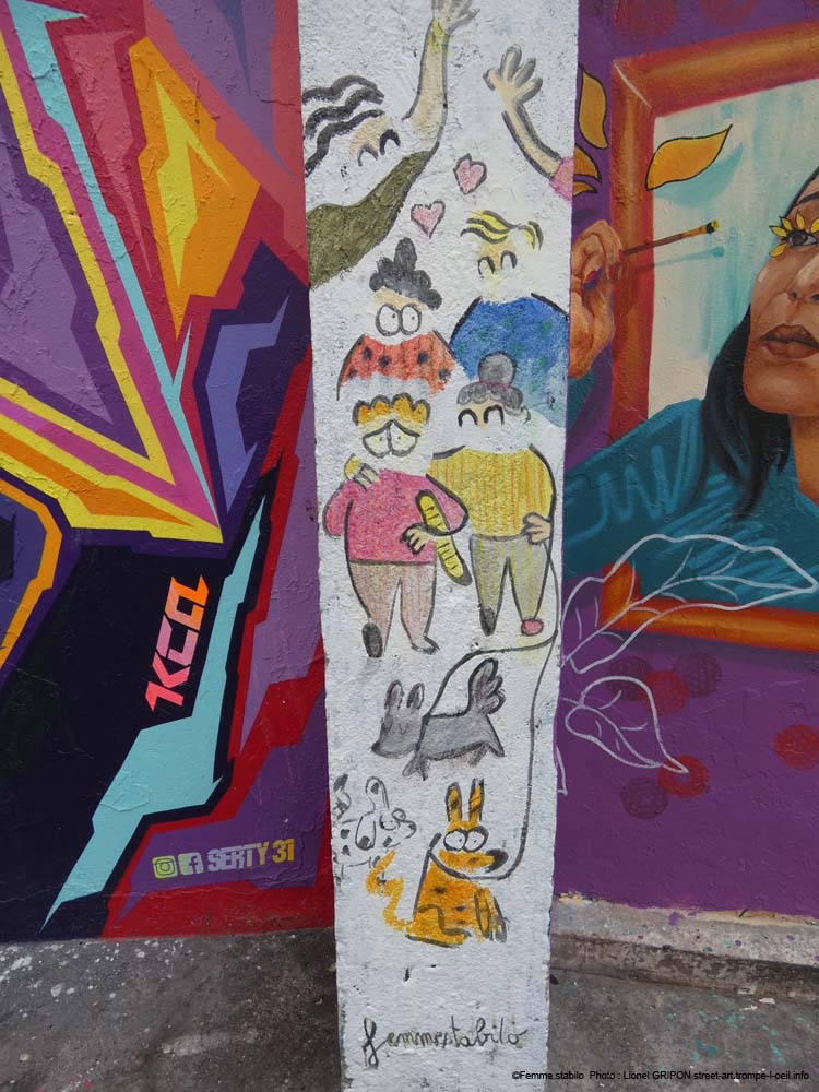 Défilé de personnages