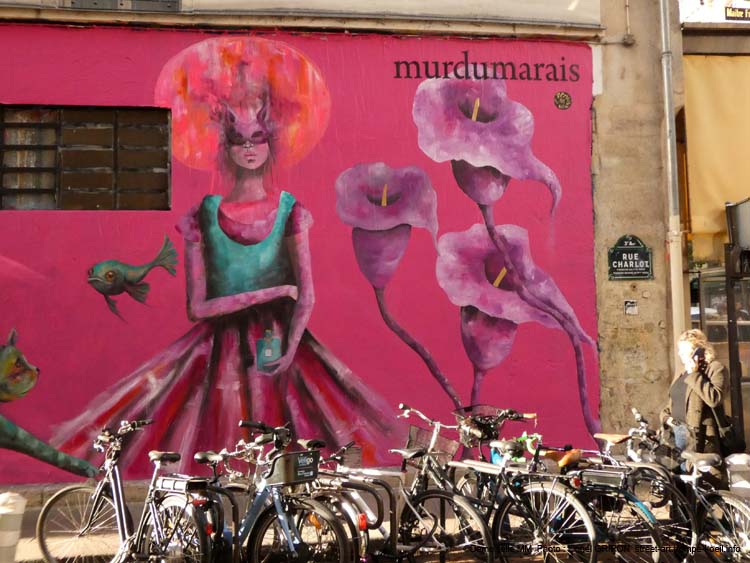 Mur du Marais-16 Demoiselle MM