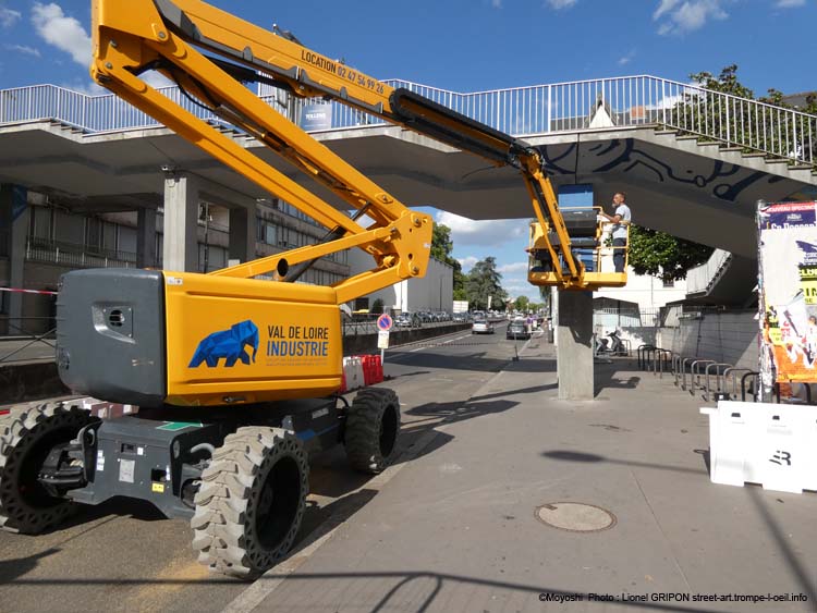 Passerelle chamarrée