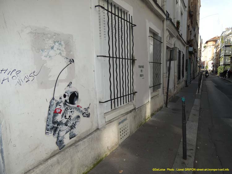 Astronaute et oiseaux