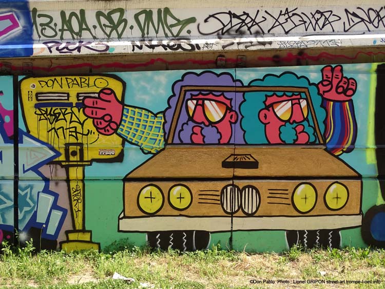 Barbus en décapotable