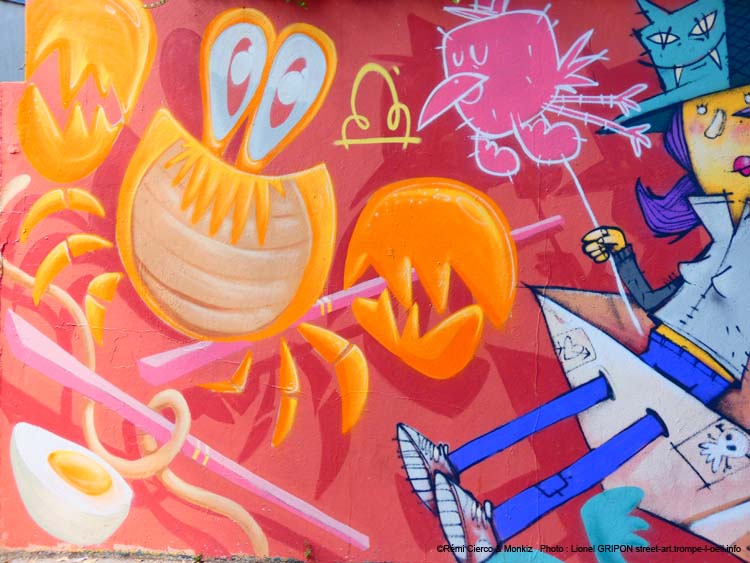 Crabe et bateau