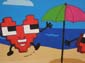 Coeurs à la plage