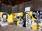 Patchwork noir et jaune