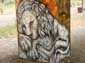 Lion tatoué