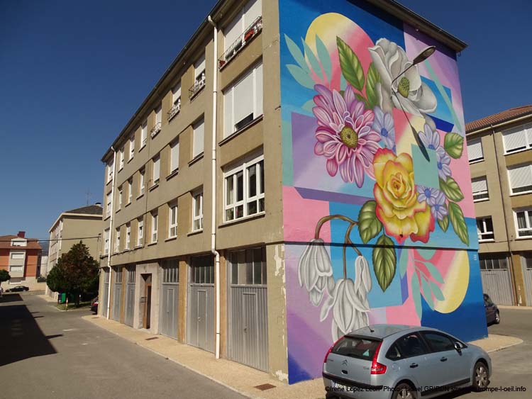 Mur fleuri