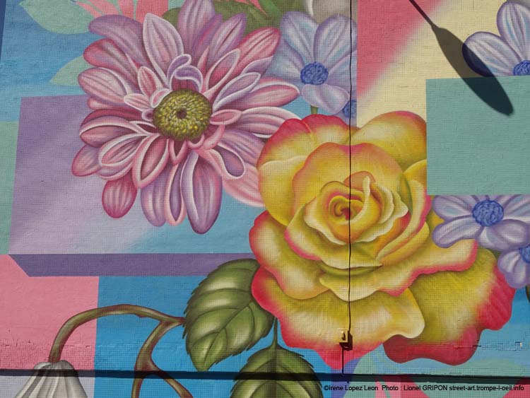 Mur fleuri