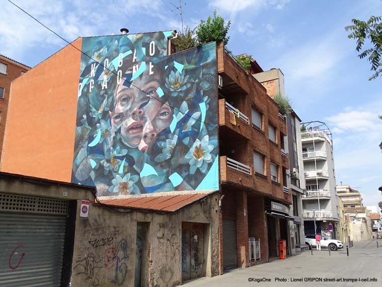 Portrait et nénuphars