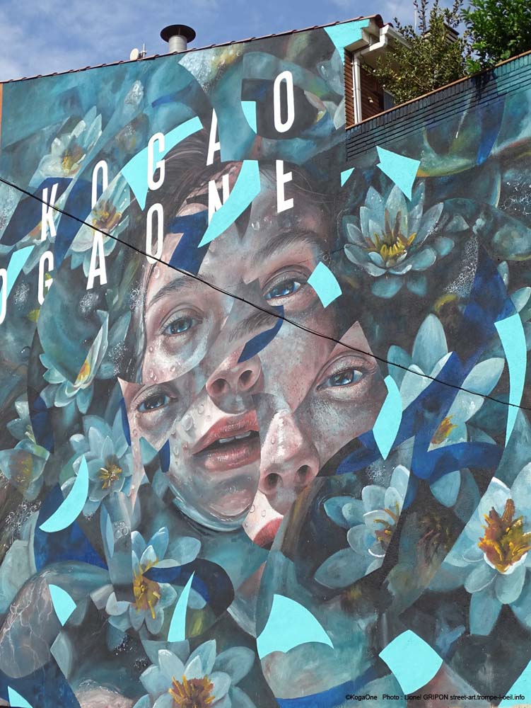 Portrait et nénuphars