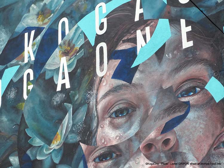 Portrait et nénuphars